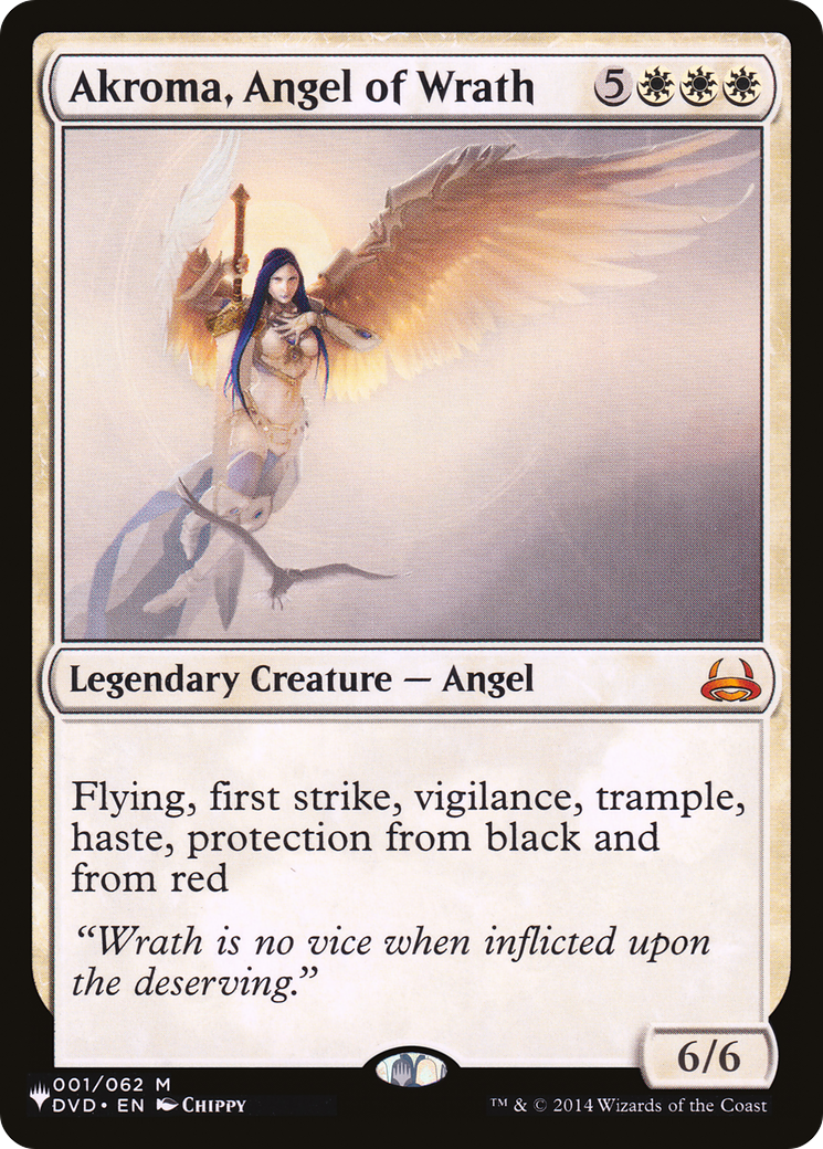Akroma, Angel of Wrath (DVD-1) - The List