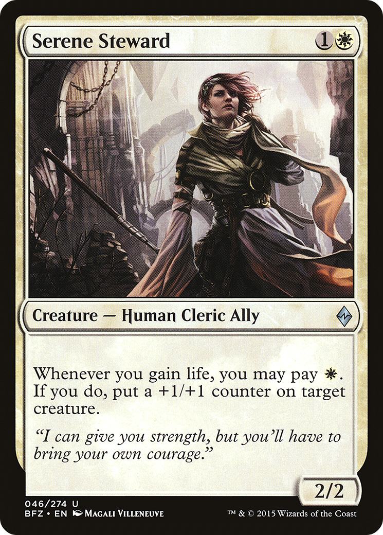 Serene Steward (046) - Battle for Zendikar