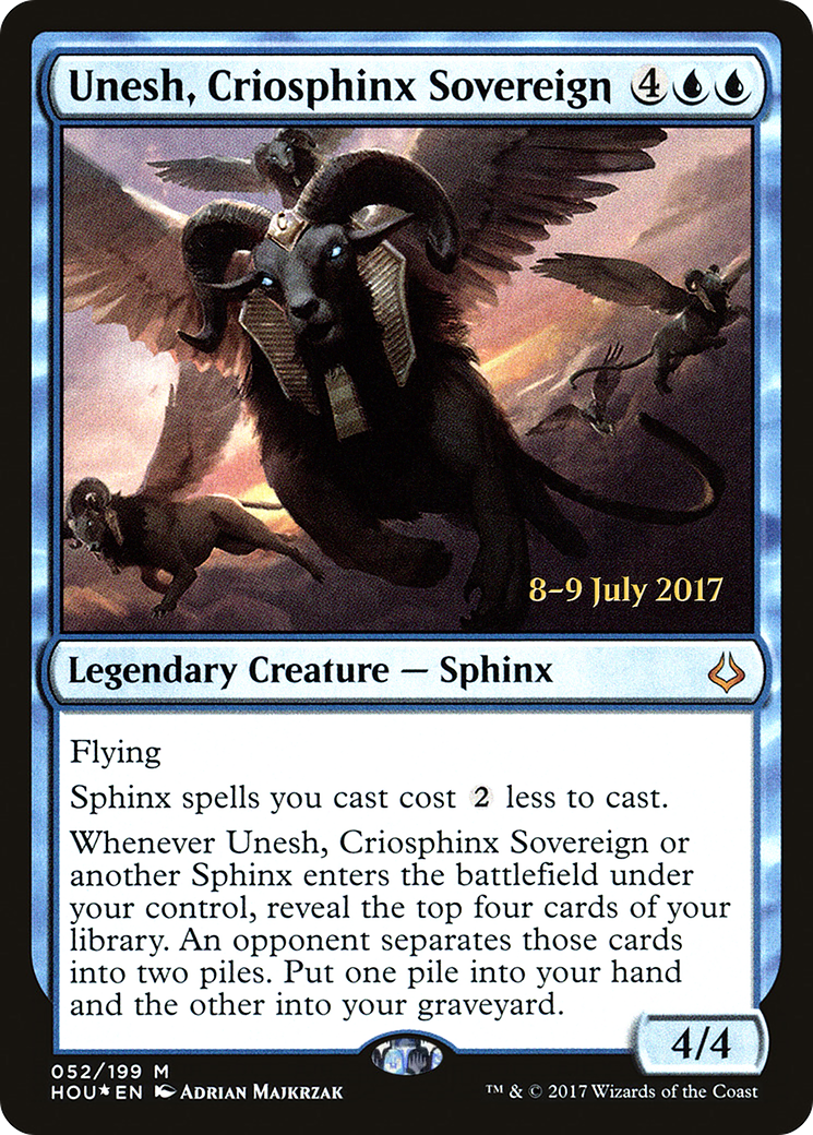 Unesh, Criosphinx Sovereign (052) Foil - Hour of Devastation Promos