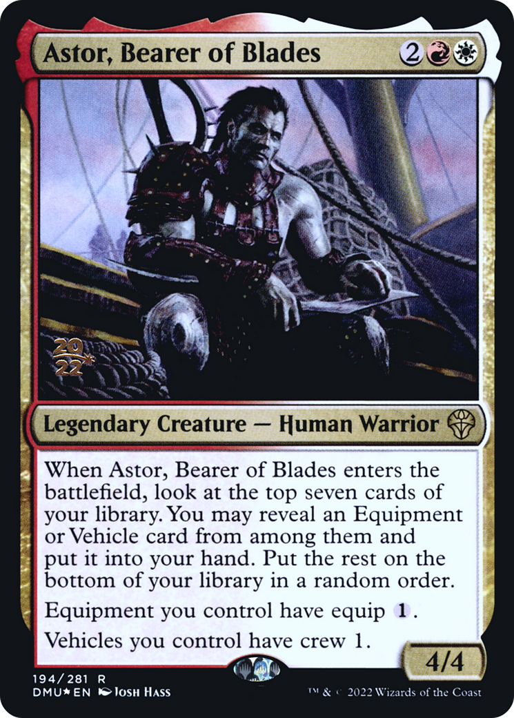 Astor, Bearer of Blades (194) Foil - Dominaria United Promos