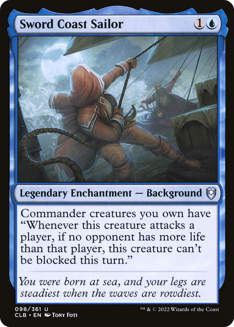 Sword Coast Sailor (098) Foil - Commander Legends: Battle for Baldur's Gate