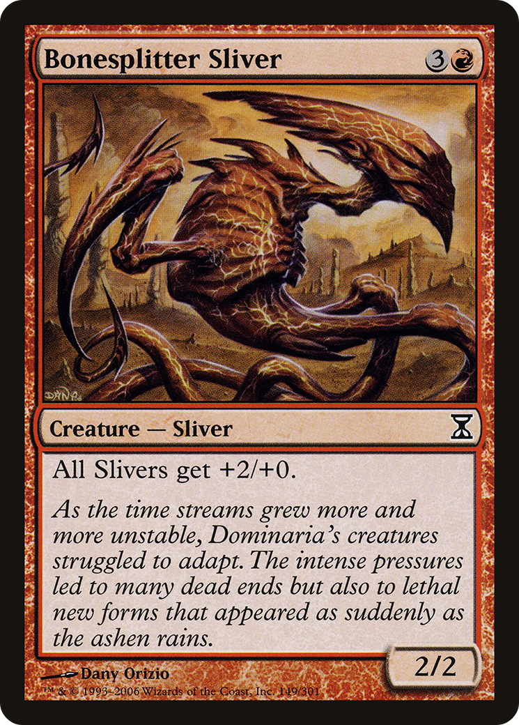 Bonesplitter Sliver (149) Foil - Time Spiral