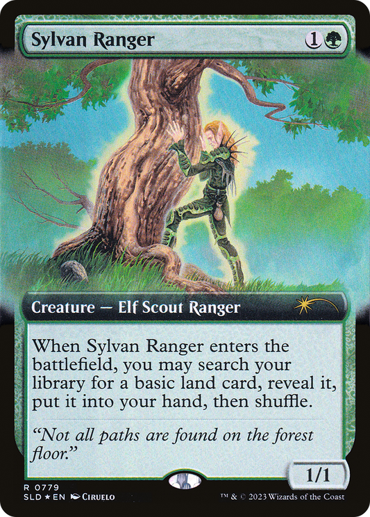 Sylvan Ranger (Extended Art) (779) Foil - Secret Lair Drop