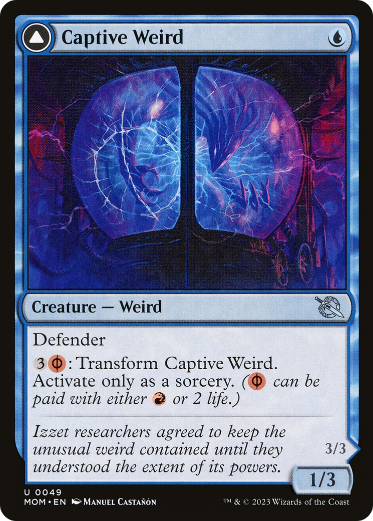 Captive Weird // Compleated Conjurer (049) Foil - March of the Machine