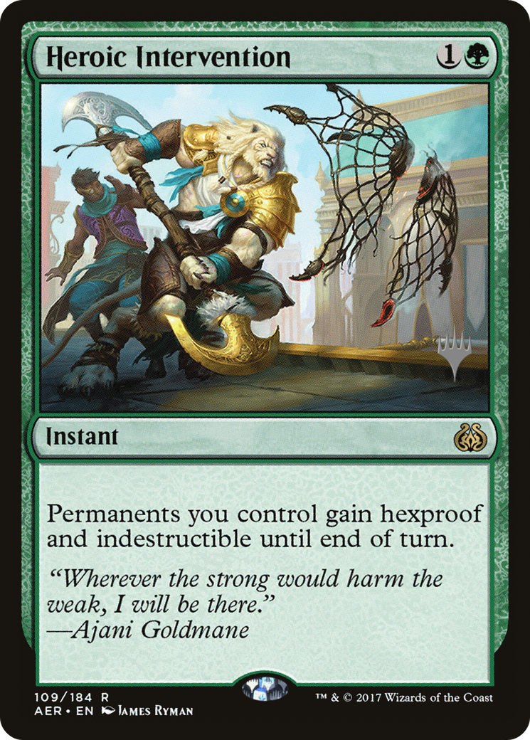 Heroic Intervention (109p) Foil - Aether Revolt Promos