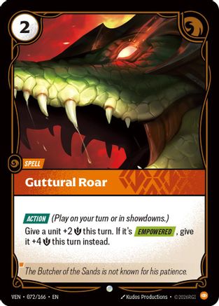 Guttural Roar (072) - Vendetta