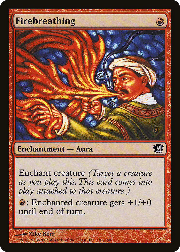 Firebreathing (181) Foil - Ninth Edition