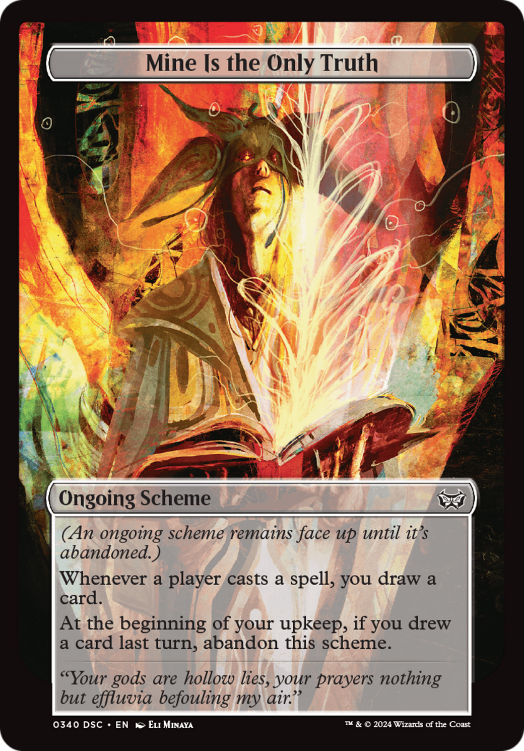 Mine Is The Only Truth (Full Art) (340) - Duskmourn: House of Horror Commander