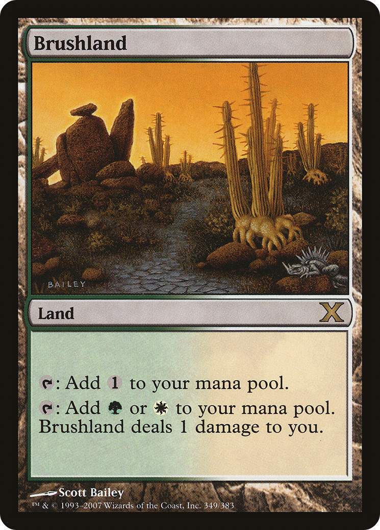 Brushland (349) Foil - Tenth Edition