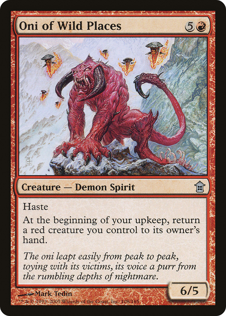 Oni of Wild Places (108) Foil - Saviors of Kamigawa