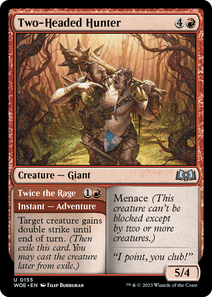 Two-Headed Hunter (155) - Wilds of Eldraine