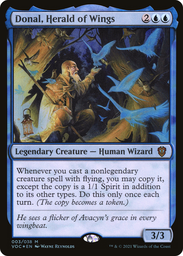 Donal, Herald of Wings (003) Foil - Crimson Vow Commander