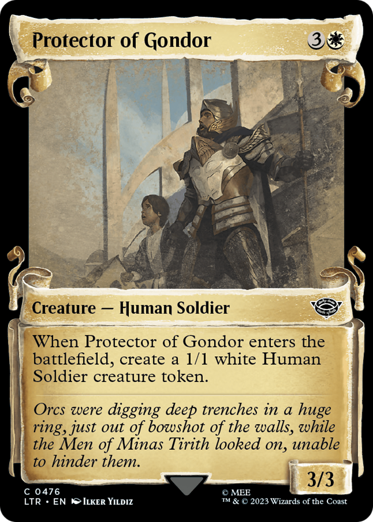 Protector of Gondor (Showcase Scrolls) (Showcase) (476) Foil - The Lord of the Rings: Tales of Middle-earth