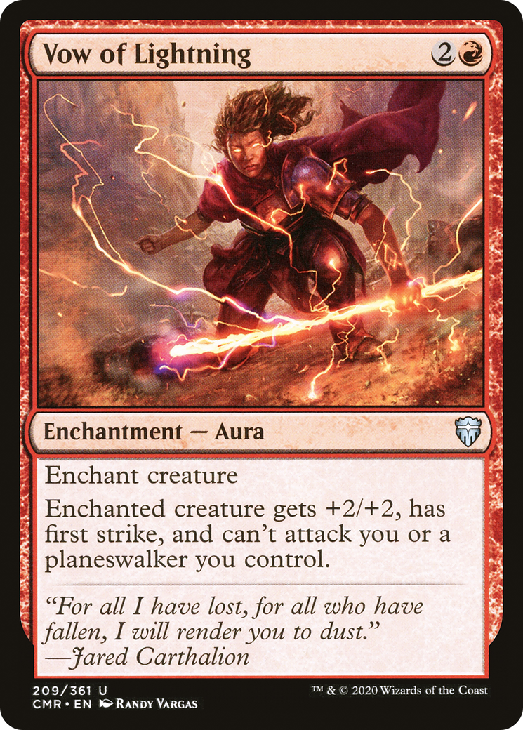 Vow of Lightning (209) Foil - Commander Legends