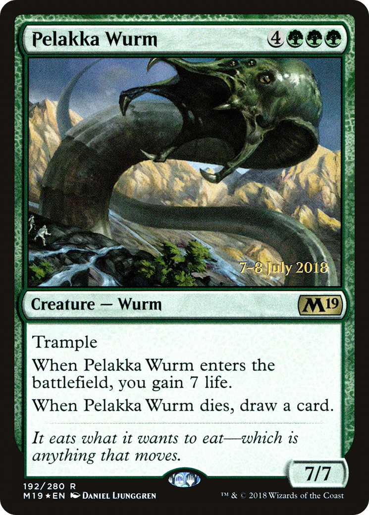 Pelakka Wurm (192) Foil - Core Set 2019 Promos