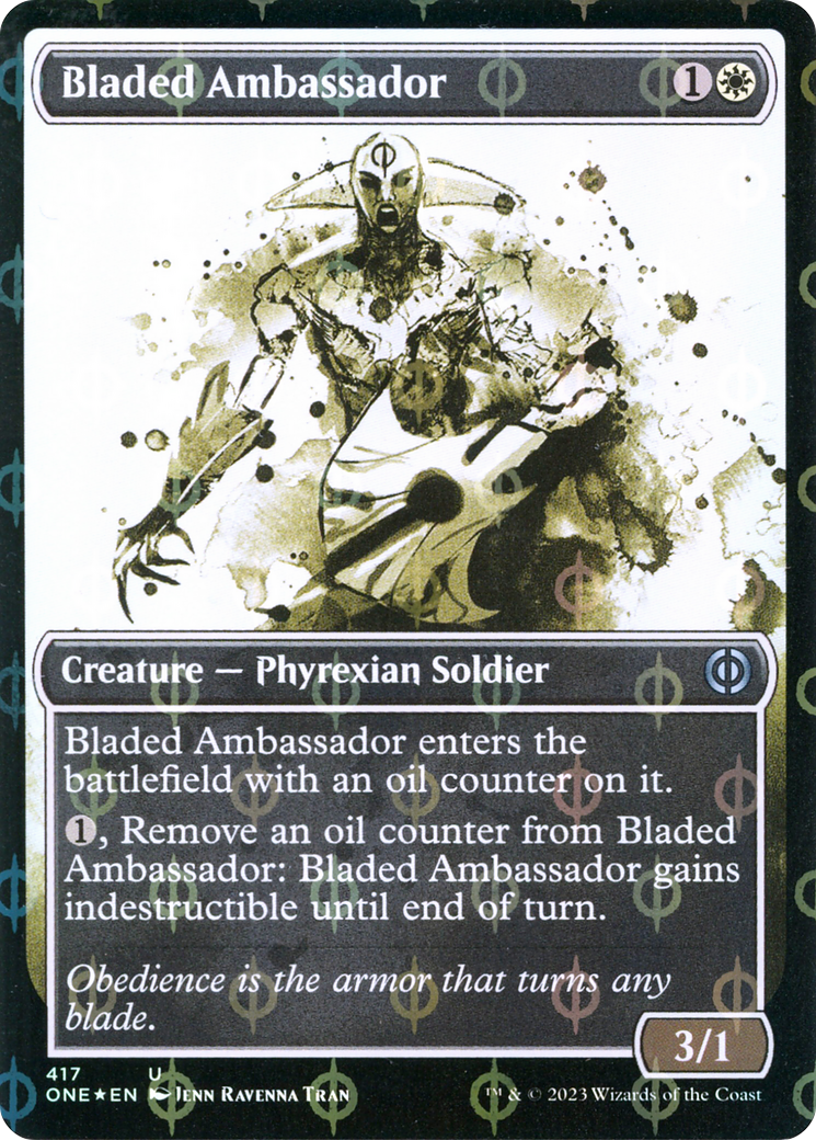 Bladed Ambassador (Showcase) (417) Foil - Phyrexia: All Will Be One