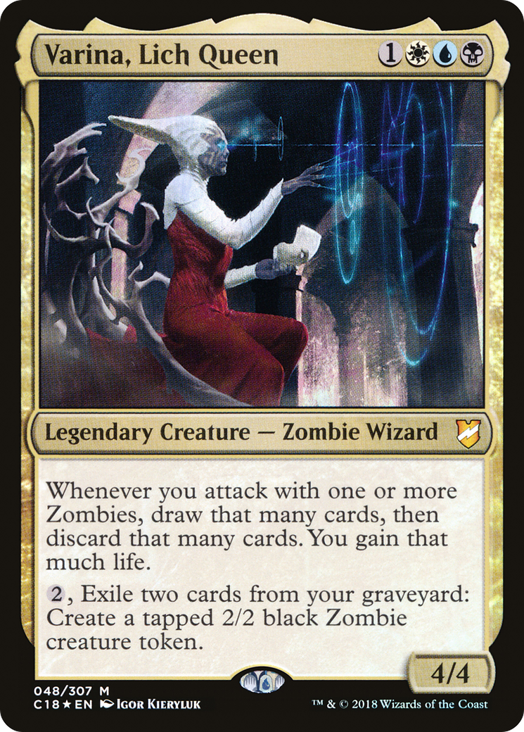 Varina, Lich Queen (048) Foil - Commander 2018
