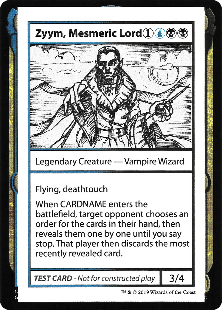 Zyym, Mesmeric Lord (No PW Symbol) - Mystery Booster Playtest Cards 2021