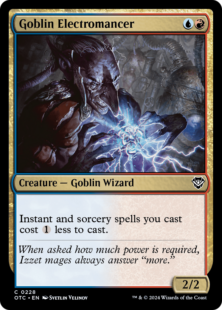 Goblin Electromancer (228) - Outlaws of Thunder Junction Commander