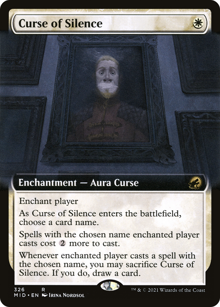 Curse of Silence (Extended Art) (326) Foil - Innistrad: Midnight Hunt
