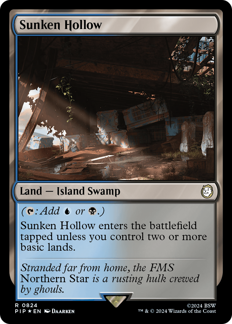 Sunken Hollow (Surge Foil) (824) Foil - Fallout