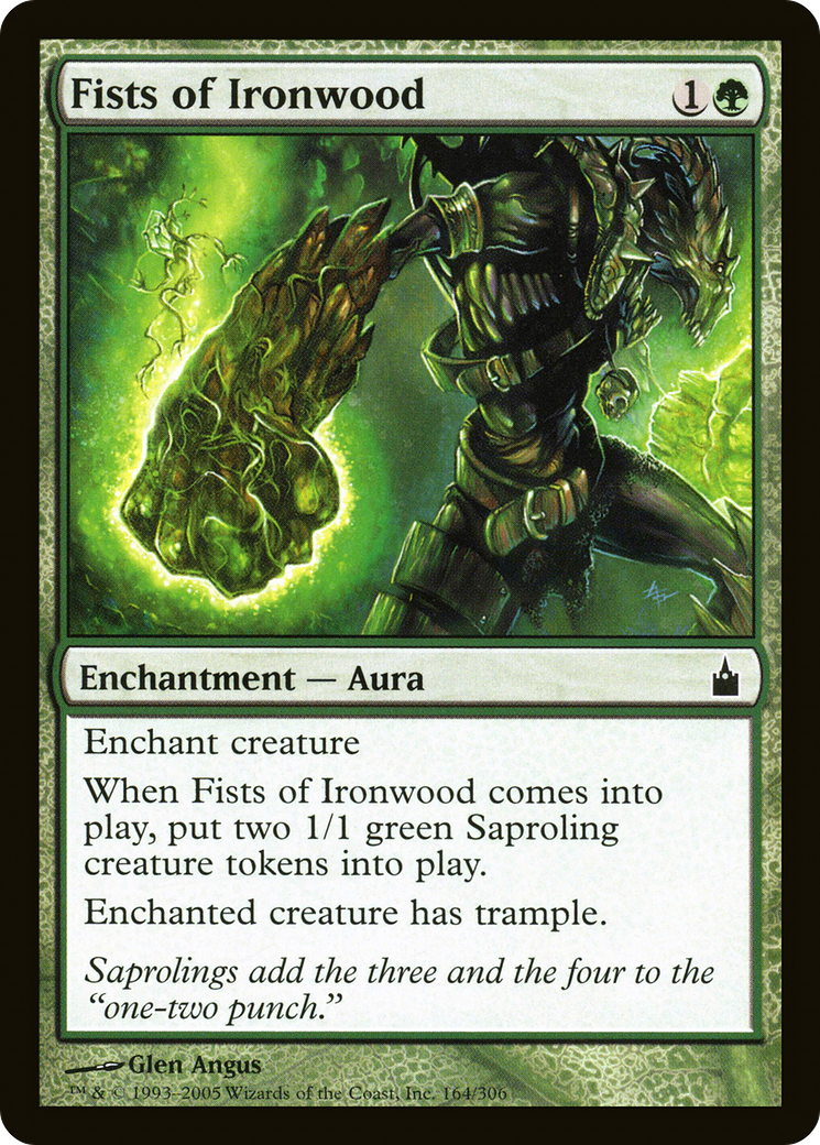Fists of Ironwood (164) Foil - Ravnica: City of Guilds