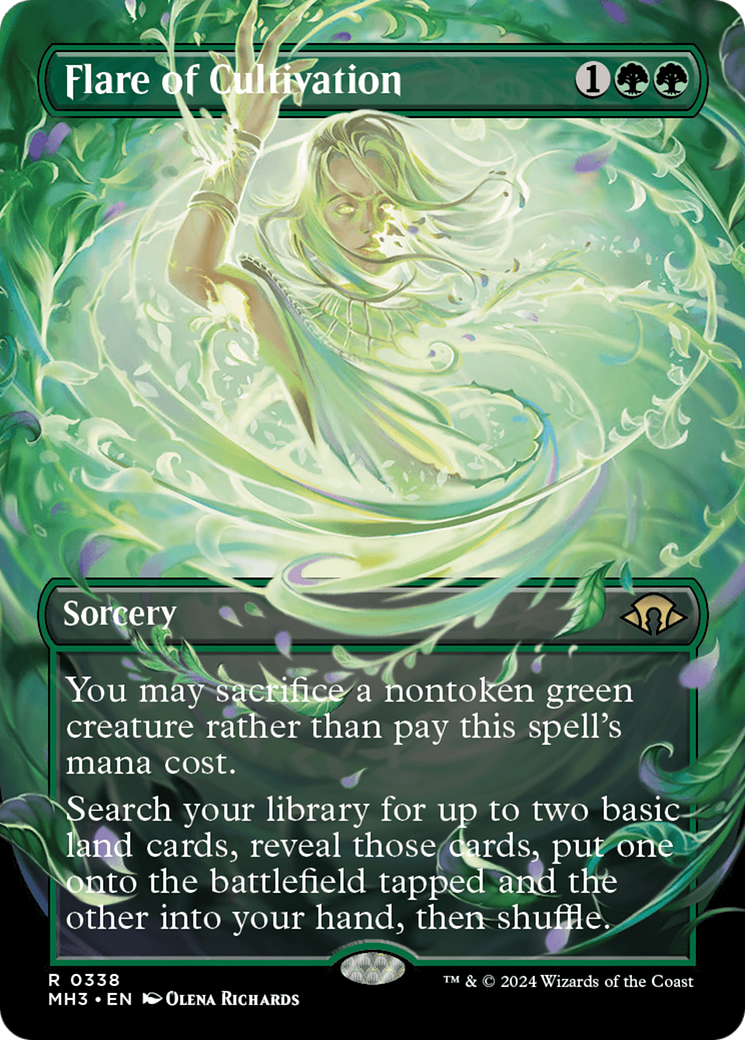 Flare of Cultivation (Borderless) (338) Foil - Modern Horizons 3