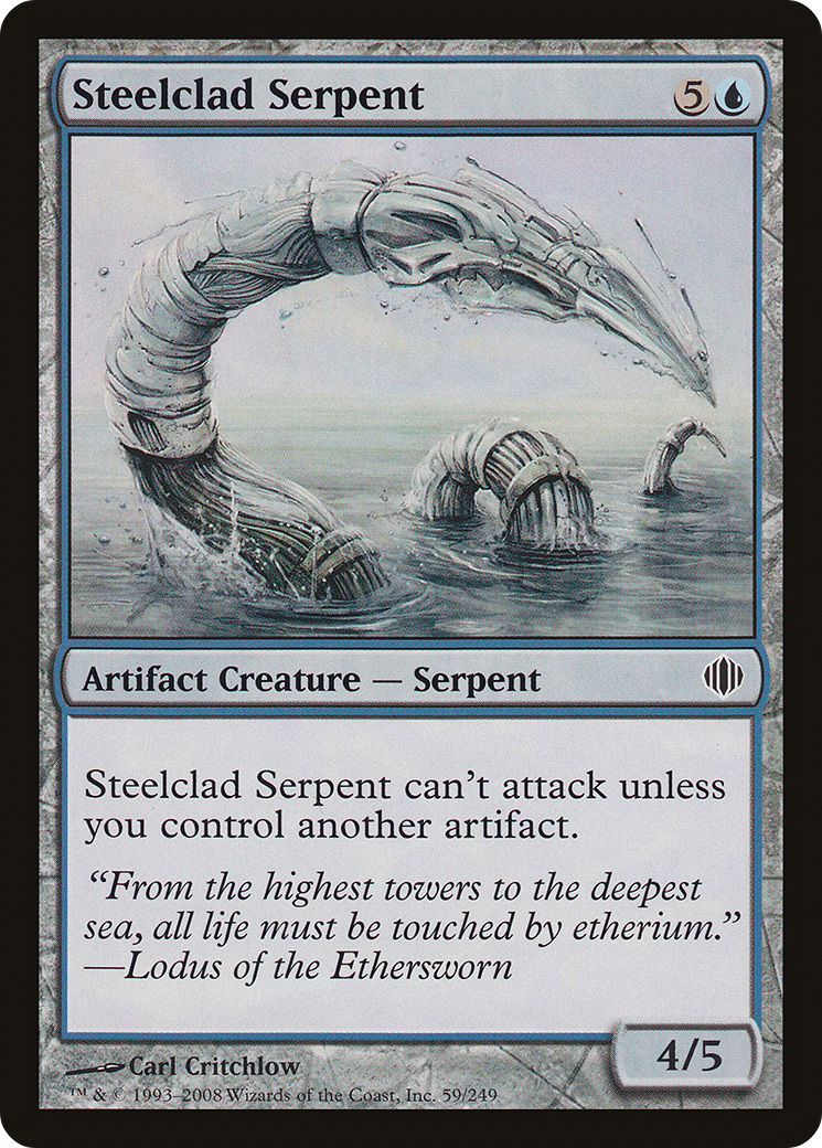 Steelclad Serpent (059) Foil - Shards of Alara