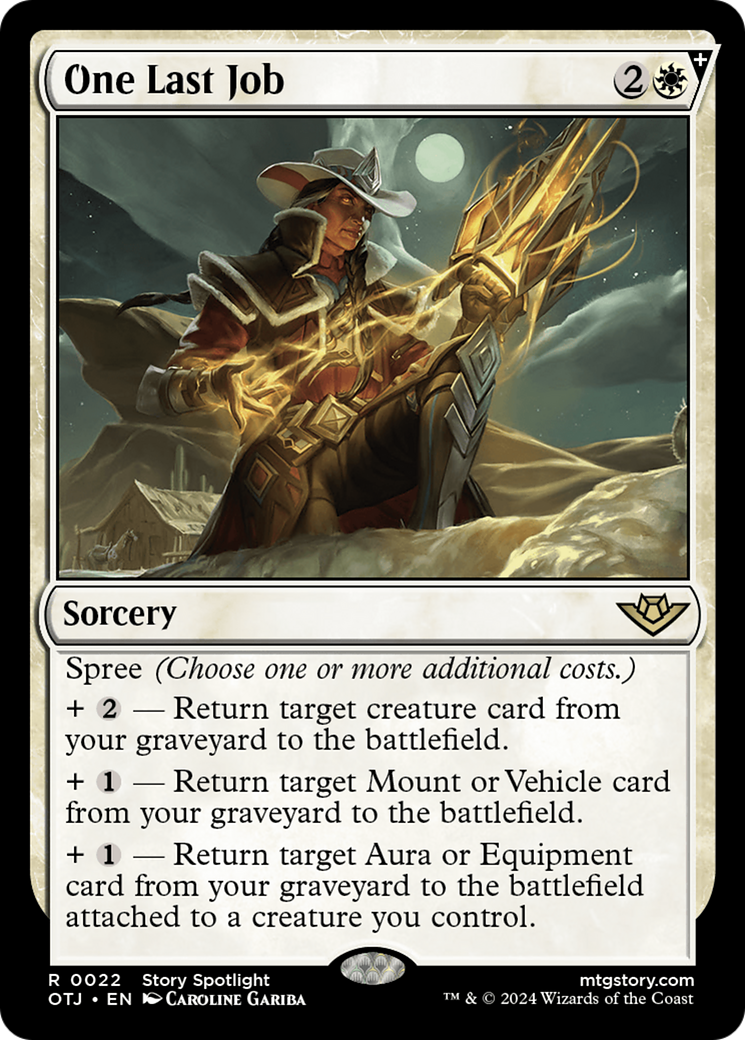 One Last Job (022) Foil - Outlaws of Thunder Junction