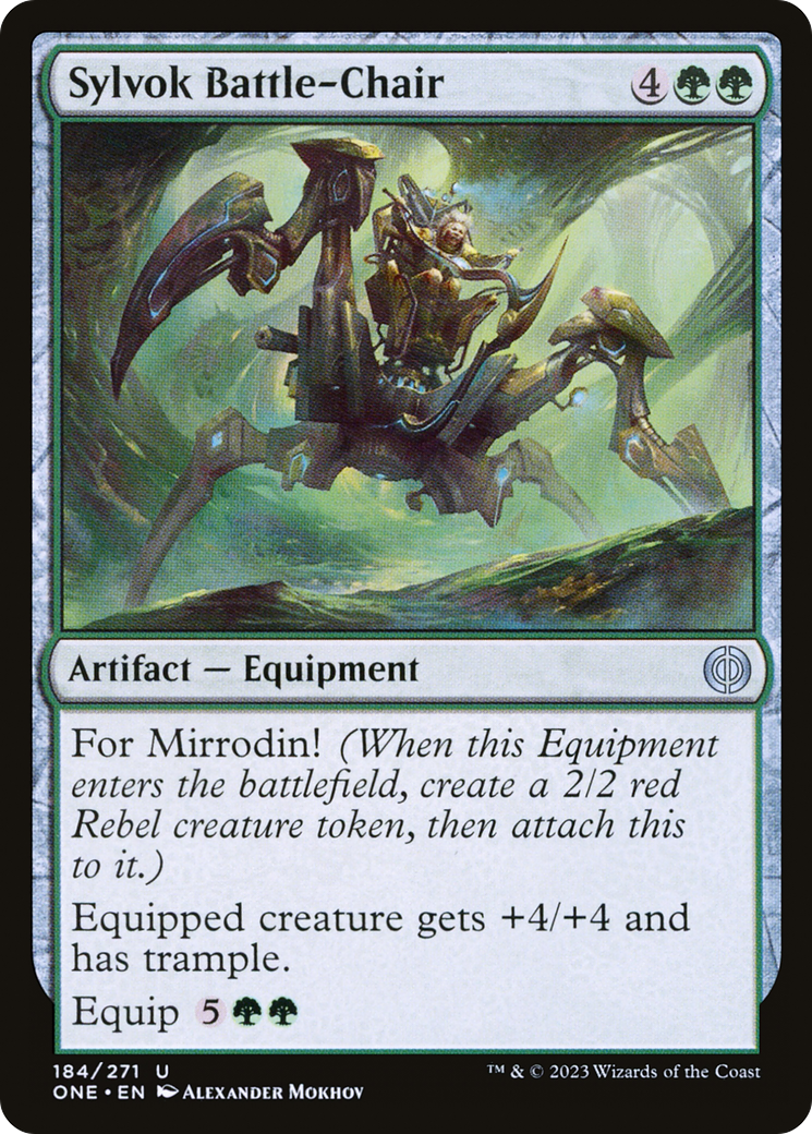 Sylvok Battle-Chair (184) Foil - Phyrexia: All Will Be One