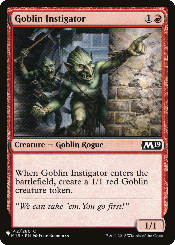 Goblin Instigator (M19-142)
