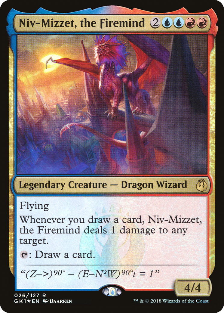 Niv-Mizzet, the Firemind (026) Foil - GRN Guild Kit