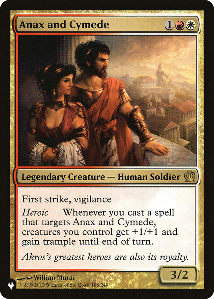 Anax and Cymede (THS-186) - The List