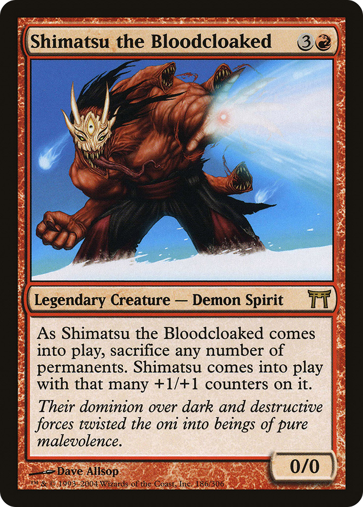 Shimatsu the Bloodcloaked (186) Foil - Champions of Kamigawa