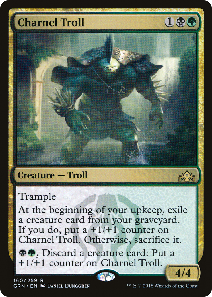 Charnel Troll (160) Foil - Guilds of Ravnica