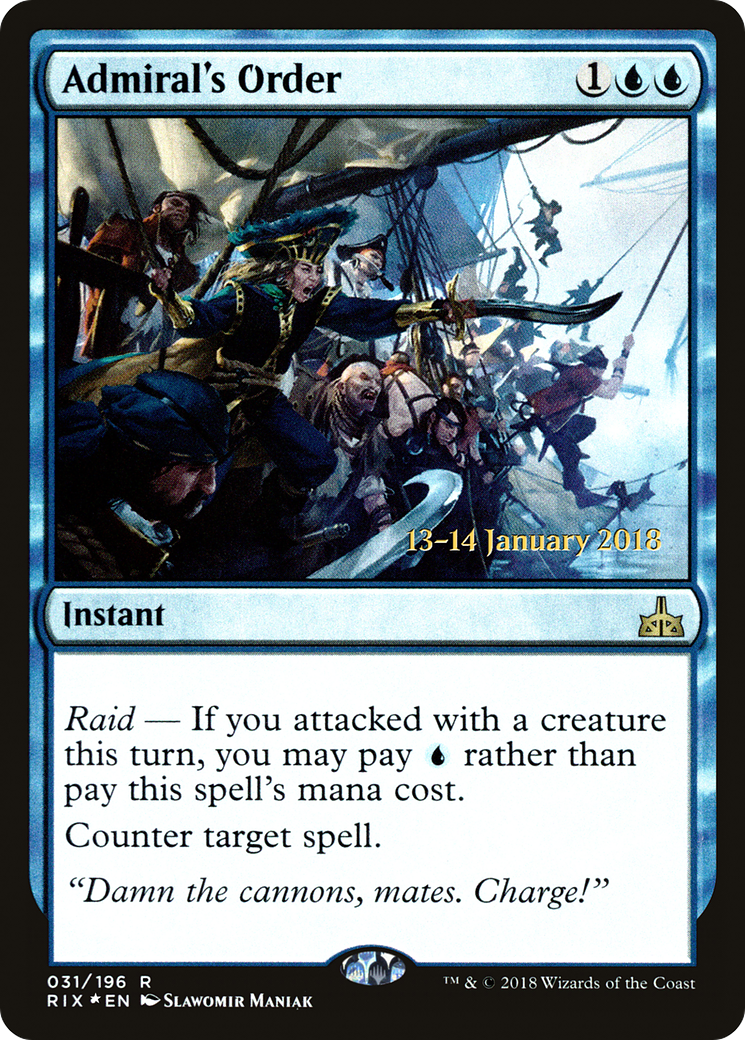 Admiral's Order (31s) Foil - Rivals of Ixalan Promos