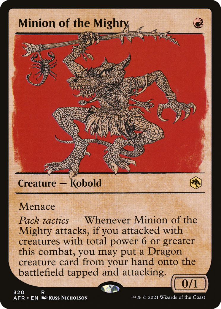 Minion of the Mighty (Showcase) (320) Foil - Adventures in the Forgotten Realms