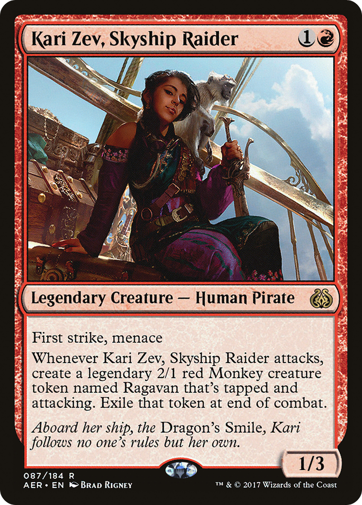 Kari Zev, Skyship Raider (087) Foil - Aether Revolt