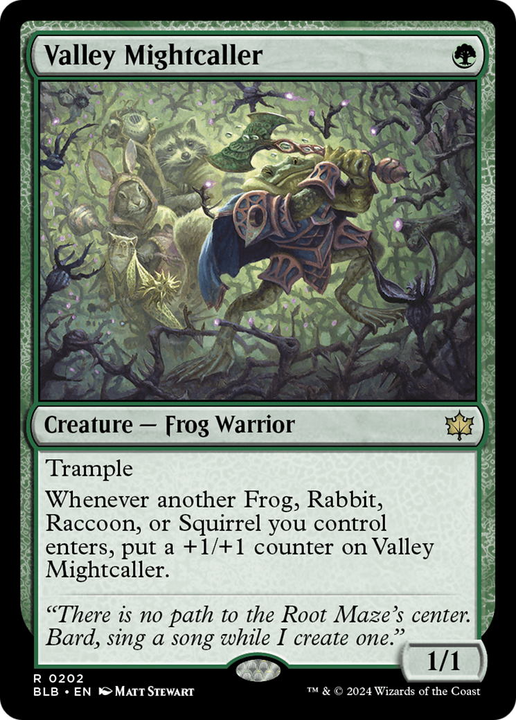 Valley Mightcaller (202) Foil - Bloomburrow