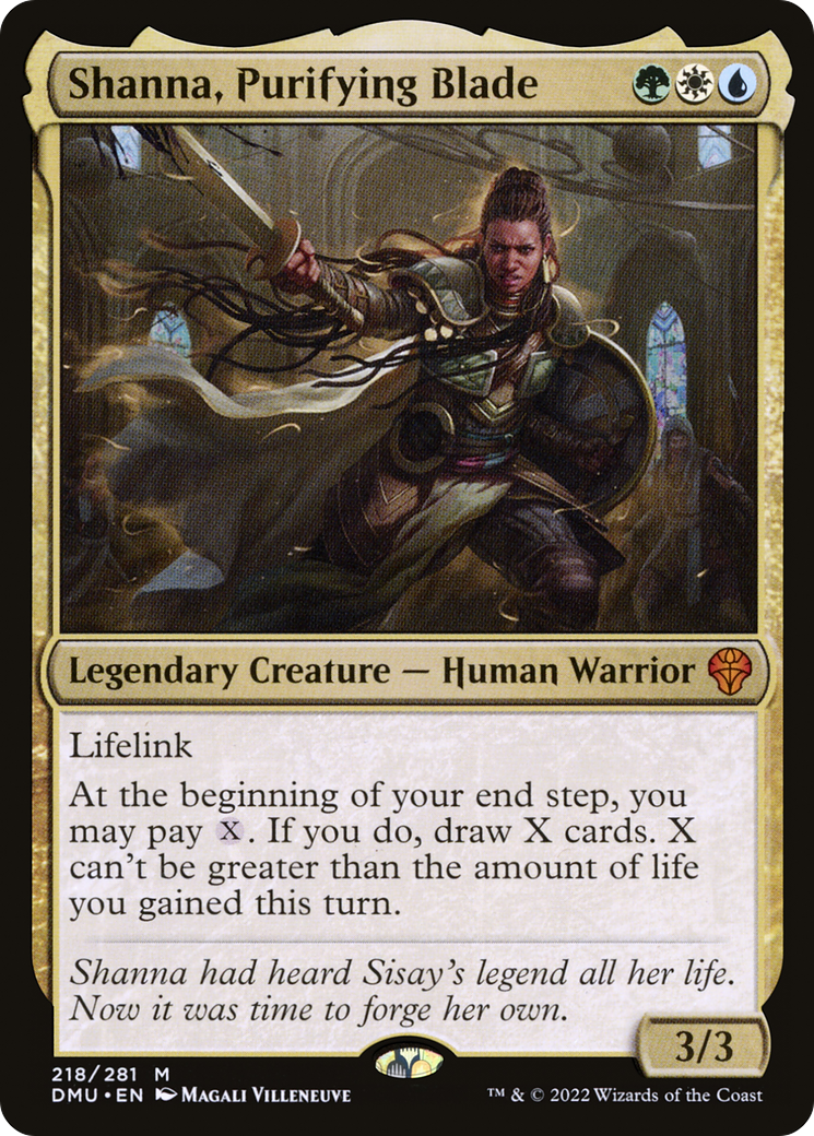 Shanna, Purifying Blade (218) Foil - Dominaria United