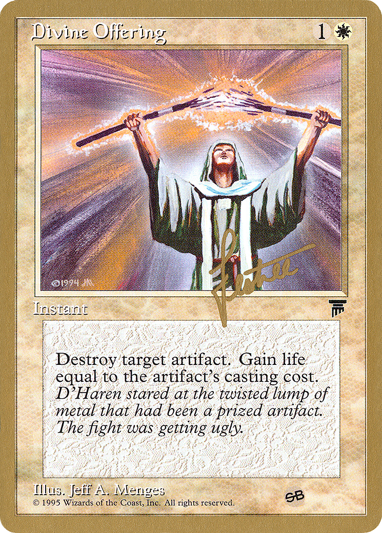 Divine Offering - 1996 Bertrand Lestree (LEG) (SB) - Pro Tour Collector Set