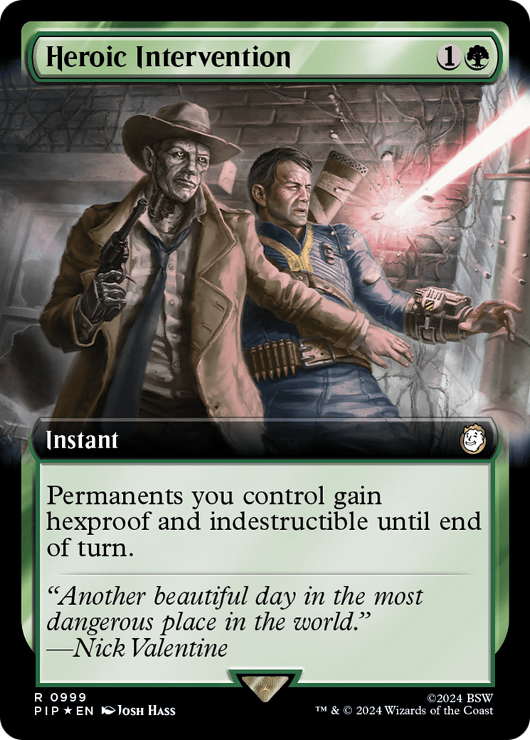 Heroic Intervention (Extended Art) (Surge Foil) (Extended Art) (999) Foil - Fallout