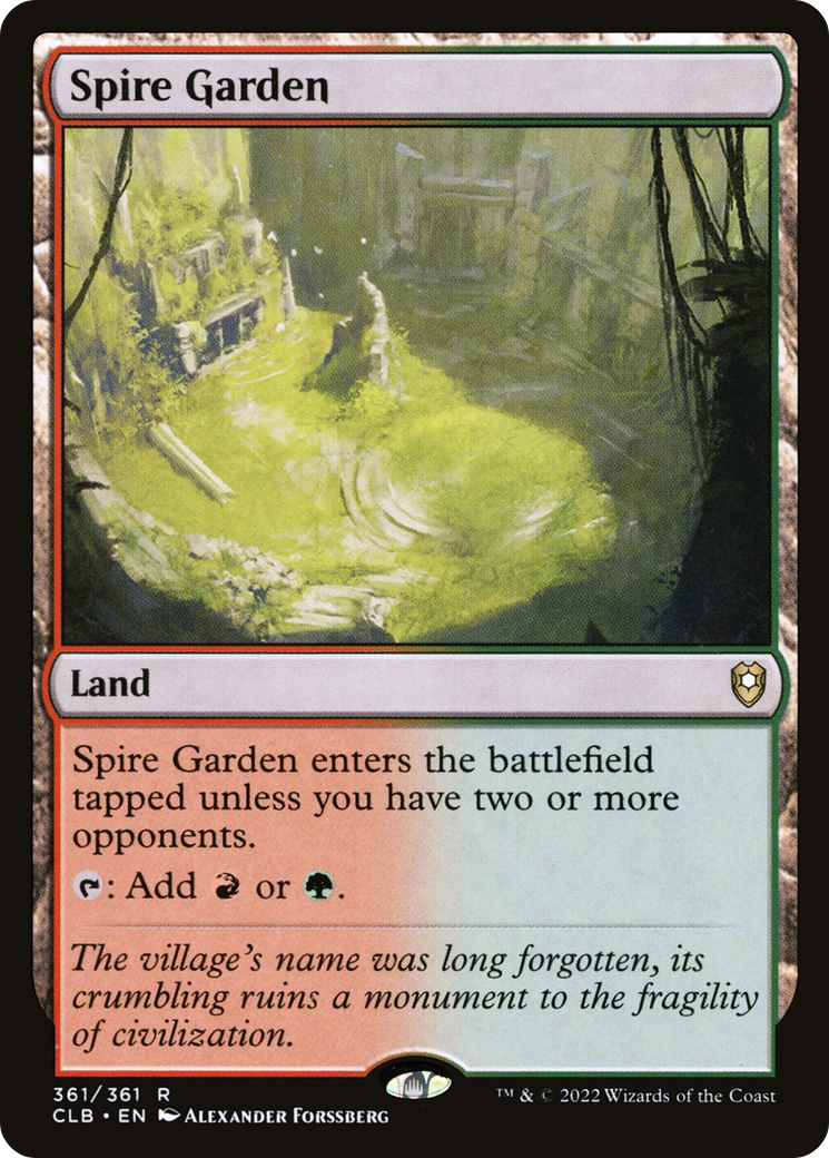 Spire Garden (361) - Commander Legends: Battle for Baldur's Gate