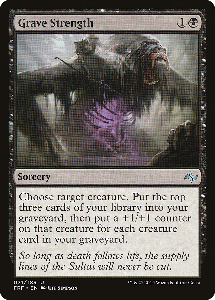 Grave Strength (071) Foil - Fate Reforged