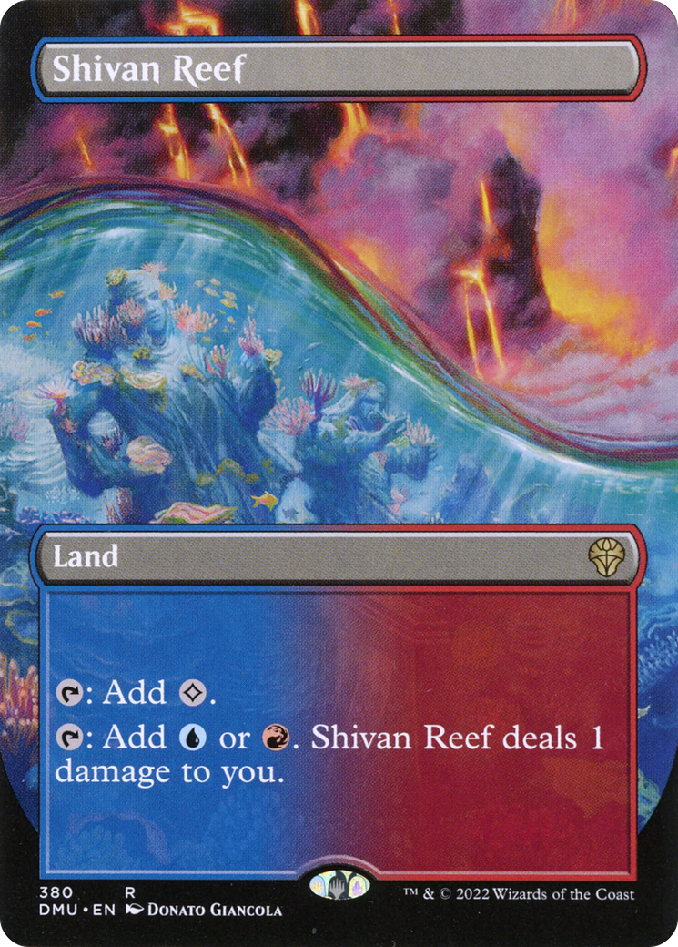 Shivan Reef (Borderless) (380) Foil - Dominaria United