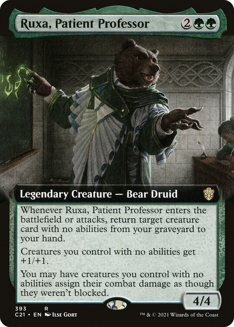 Ruxa, Patient Professor (Extended Art) (393) - Commander 2021