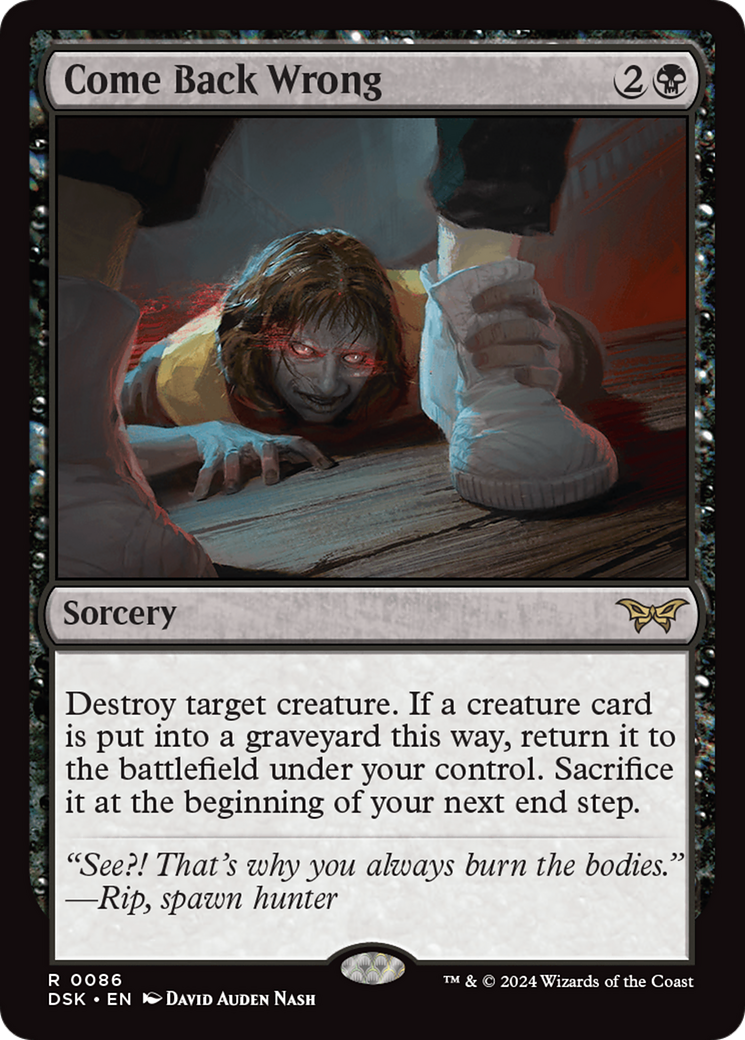 Come Back Wrong (086) Foil - Duskmourn: House of Horror