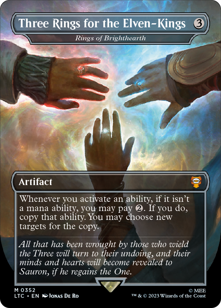 Three Rings for the Elven-Kings – Rings of Brighthearth (352) Foil - Tales of Middle-earth Commander