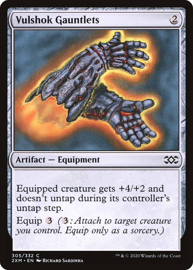 Vulshok Gauntlets (305) Foil - Double Masters