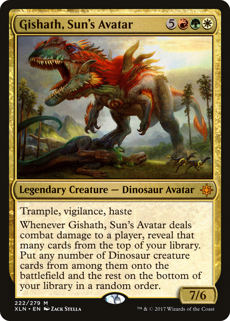 Gishath, Sun's Avatar (222) Foil - Ixalan